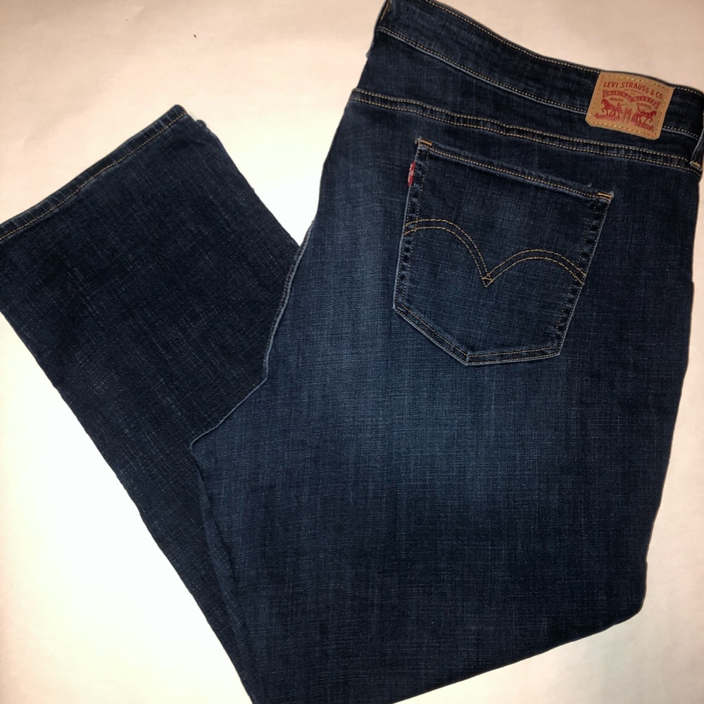 Levi's 414 Classic Straight Dark Wash Plus Jeans